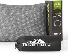 almohada de viaje y camping de espuma viscoelástica (Memory Foam)