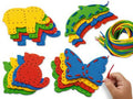 juego didáctico infantil de enhebrado y costura