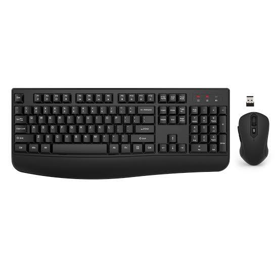 Combo de Teclado y Mouse Inalámbrico Ergonómico (Modelo C203)