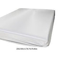 (SIN TALLA) faldón para cama blanco tipo rodapié con elástico