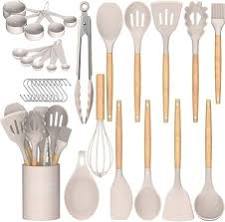kit de juego de utensilios de cocina de silicona de 33 piezas (33 Pieces Kitchen Utensils Set) ARTICULO VIENE COMO SE OBSERVA EN LA SEGUNDA IMAGEN