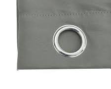 panel de cortinas opacas de color gris con ojales metálicos (Grey Blackout Grommet Curtain Panel).ARTICULO VIENE COMO SE OBSERVA EN LA SEGUNDA IMAGEN )CONTIENE 3 PIEZAS