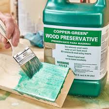 USADO (TAPA ABIERTA) preservante para madera e insecticida líquido de la marca Copper-Green