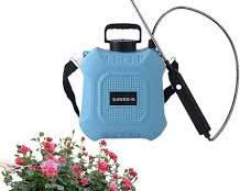 Pulverizador DEGGE a batería de 2 galones, potente pulverizador eléctrico de 7,4 V, pulverizador herbicida con mango recargable, 5 boquillas de niebla, varilla retráctil y correa ajustable para césped, jardín y patio.