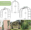 Arco de Metal para Decoración de Eventos y Jardín Adorox (Metal Arch / Garden Arbor
