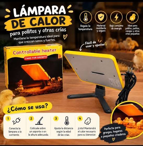 placa calefactora para criadora de pollitos de la marca Lobeline ARTICULO IGUAL   AL SEGUNDA IMAGEN )