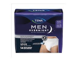 Ropa interior para hombres Tena de protección contra incontinencia para la noche con cobertura extra, masculina y discreta, S/M