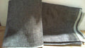 tela como repuesto para tapicería pesada con textura rústica tipo lino o tweed gris