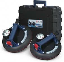 Juego doble (Set de 2 ventosas para vacío industrial de 8" en maletín