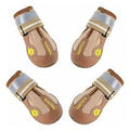 Zapatos Qumy para perros grandes, botas para perros medianos y Paw Caqui