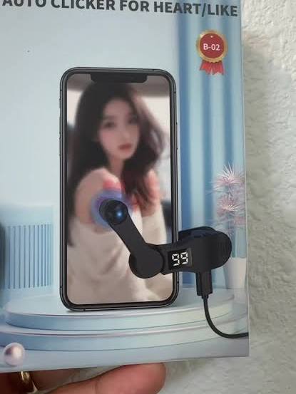 Según foto 2: clicker automático de pantalla para celulares
