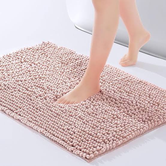 alfombra de baño de microfibra tipo chenilla (afelpada