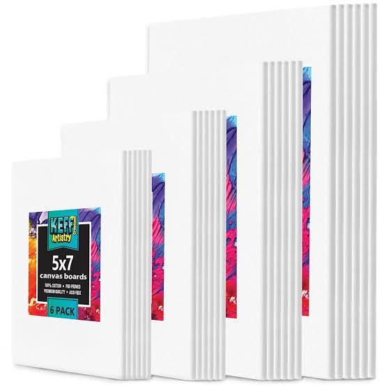 juego de 24 lienzos planos para pintar de la marca KEFF Creations