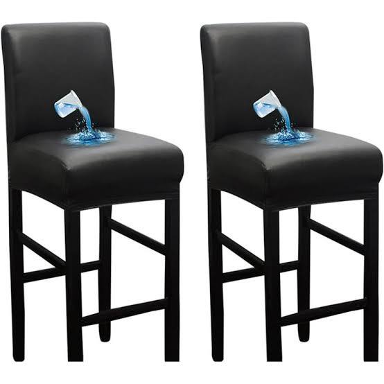 set de fundas elásticas e impermeables para banquetas de bar (PU Leather Bar Stool Covers) ( ARTICULO VIENE COMO SE MUESTRA EN LA IMAGEN 2 ( CONTIENE 4 PIEZAS