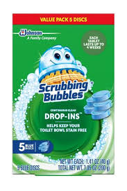 paquete surtido de placas de jabon para el inodoro de la reconocida marca Scrubbing Bubbles