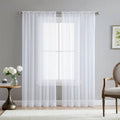 cortinas traslúcidas blancas (ARTICULO VIENE COMO SE MUESTRA EN LA IMAGEN 2 ) 2 PIEZAS