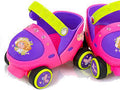 FALTA 1 PIEZA FRONTAL EN UN PATIN. Patines de Ruedas para Ninos y Ninas | Quad Ajustables Edad 3-5, Talla C6 a C13 | Sistema de 3 Etapas con Puntera Desmontable y Freno | para Principiantes (Macaron)