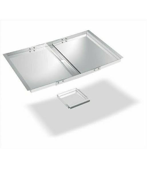 kit de bandeja de goteo de grasa ajustable de reemplazo para parrillas (Replacement Grease Tray Set