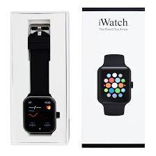 reloj inteligente genérico iWatch / HiWatch negro.