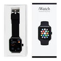 reloj inteligente genérico iWatch / HiWatch negro.
