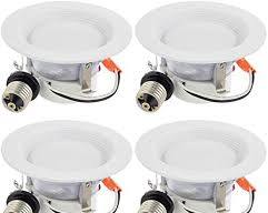 paquete de 4 lámparas LED empotrables de ojo de buey de 4 pulgadas (4" LED Retrofit Downlight - 4Pack)