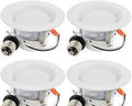 paquete de 4 lámparas LED empotrables de ojo de buey de 4 pulgadas (4" LED Retrofit Downlight - 4Pack)