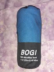 toallas deportivas de viaje de microfibra marca BOGI, VIENE CON 4 UNIDADES EXACTAMENTE COMO SE MUESTRA EN LA SEGUNDA IMAGEN )