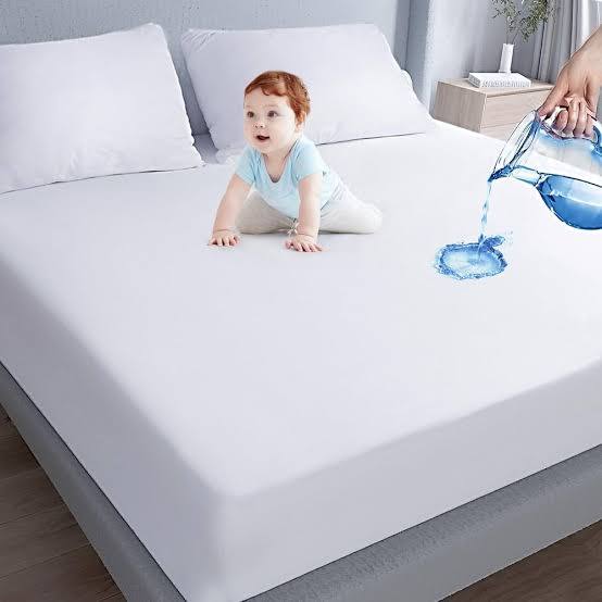 Paquete de 2 protectores de colchón individuales impermeables con bolsillo profundo, funda de colchón suave y transpirable, funda de cama impermeable ajustada e insonorizada que se estira hasta 48 cm (19") #7174