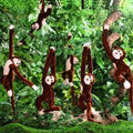 Kit de decoración de selva o safari con monos de peluche