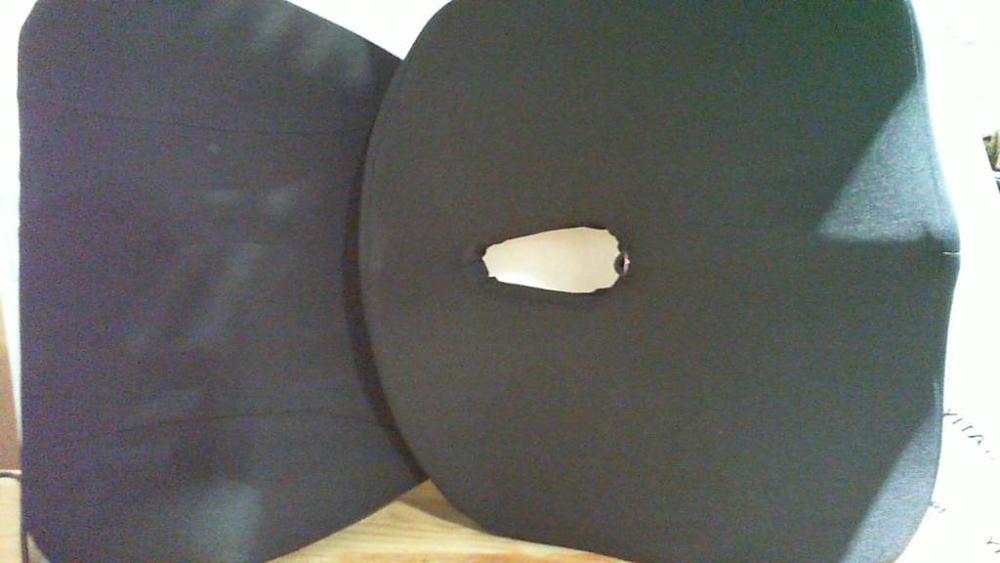 set ergonómico ortopédico de espuma viscoelástica con asiento y soporte de espalda.