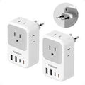 Par de adaptadores de tomacorriente marca TESSAN