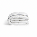 Edredón Blanco con Rayas – Estilo Hotel, Suave y Confortable
