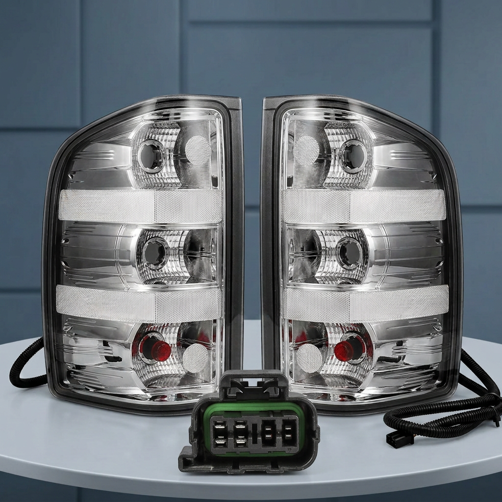 Luces traseras lámparas con bombillas para Chevy Silverado 1500 2500HD 3500HD 2007-2013 2014