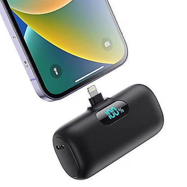 Mini Power Bank 5000mAh Ultra Compacto – Carga Rápida 20W PD
