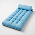 Colchón de suelo o colchoneta acolchada plegable con cabesal/almohada integrada