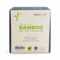 Protector de colchón PlushDeluxe Premium de bambú: tamaño king, impermeable, ultrasuave, transpirable, silencioso y lavable para mayor comodidad y protección - Blanco