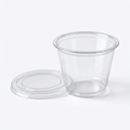 Envases transparentes con tapa, paquete de 100 unidades
