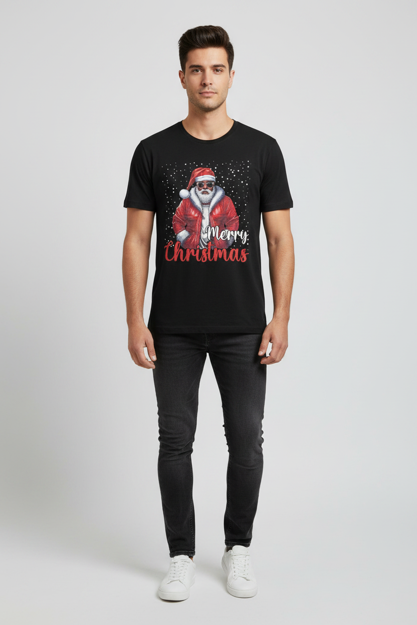 Gildan Merry Christmas con modelo