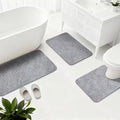 Set de Accesorios para Baño Bsmathom | Color Gris Claro | Organizadores y Dispensadores | Baño Moderno | 1 Set