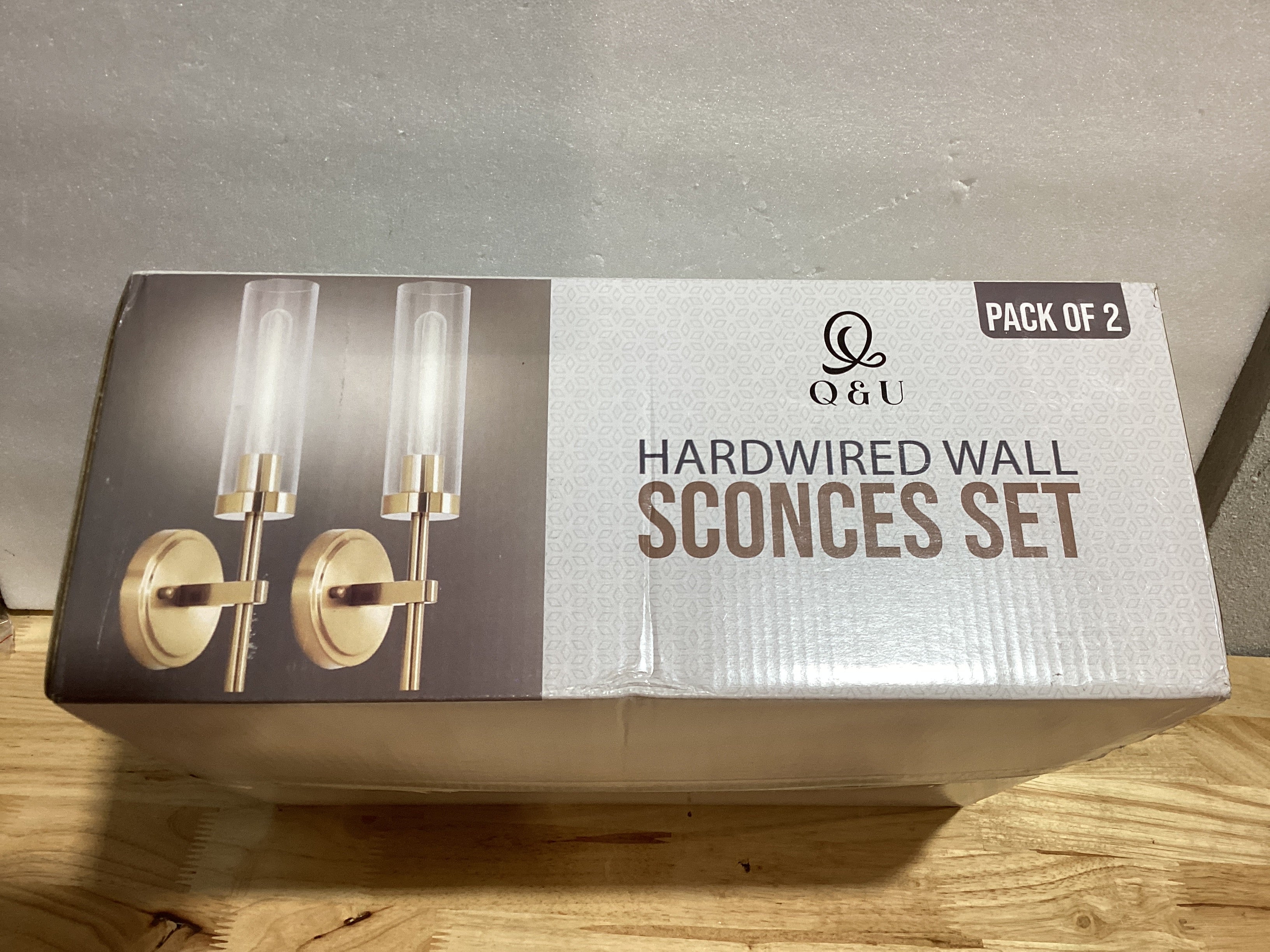 Apliques de Pared Q&U Set 2 — Níquel Cepillado, Estilo Farmhouse Moderno para Baño, Sala, Dormitorio y Pasillo