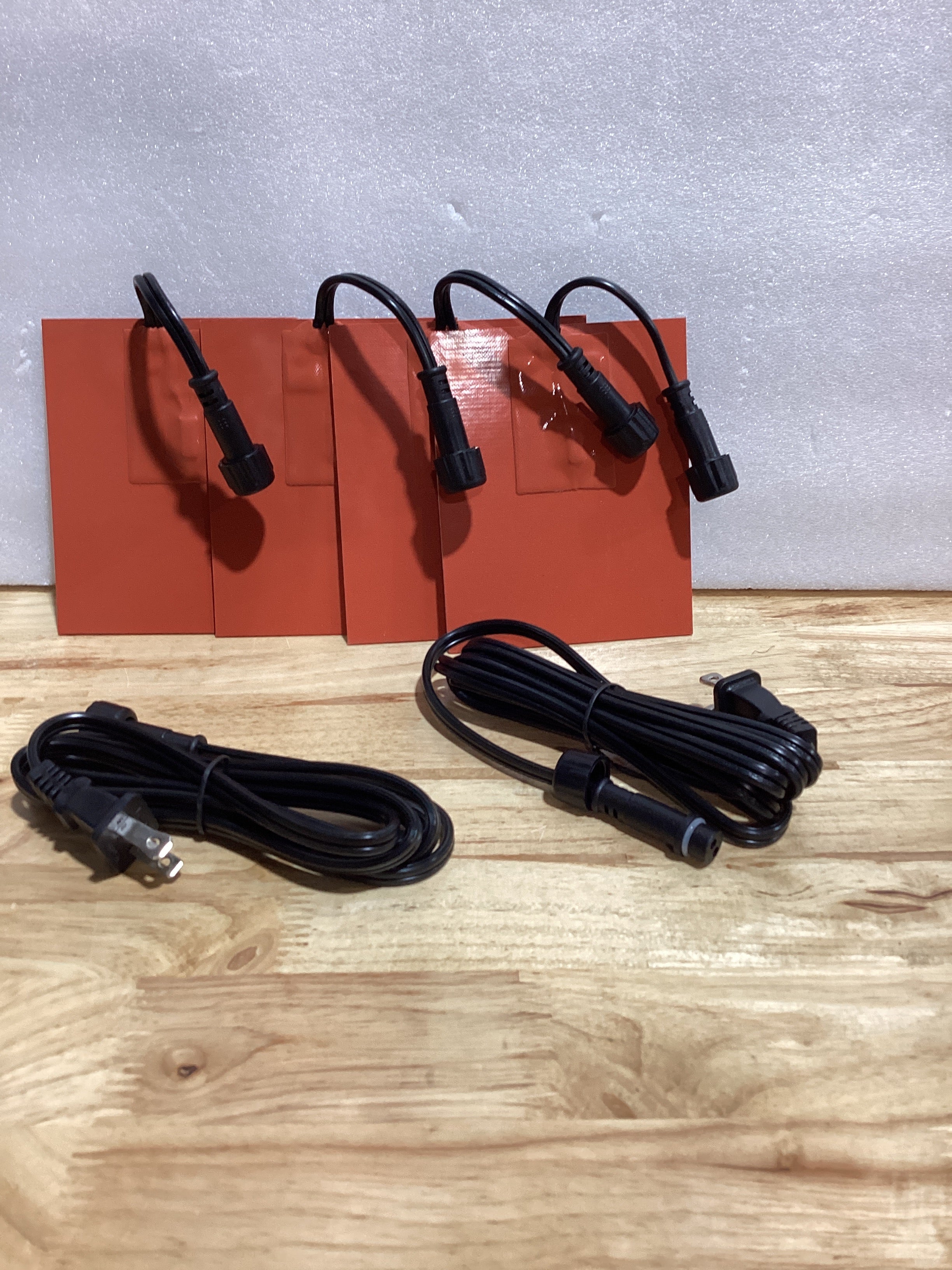 Almohadillas Calefactoras de Silicona para Motor Threlaco Pack x4 — 120V 150W Autoadhesivas con Protector Termico