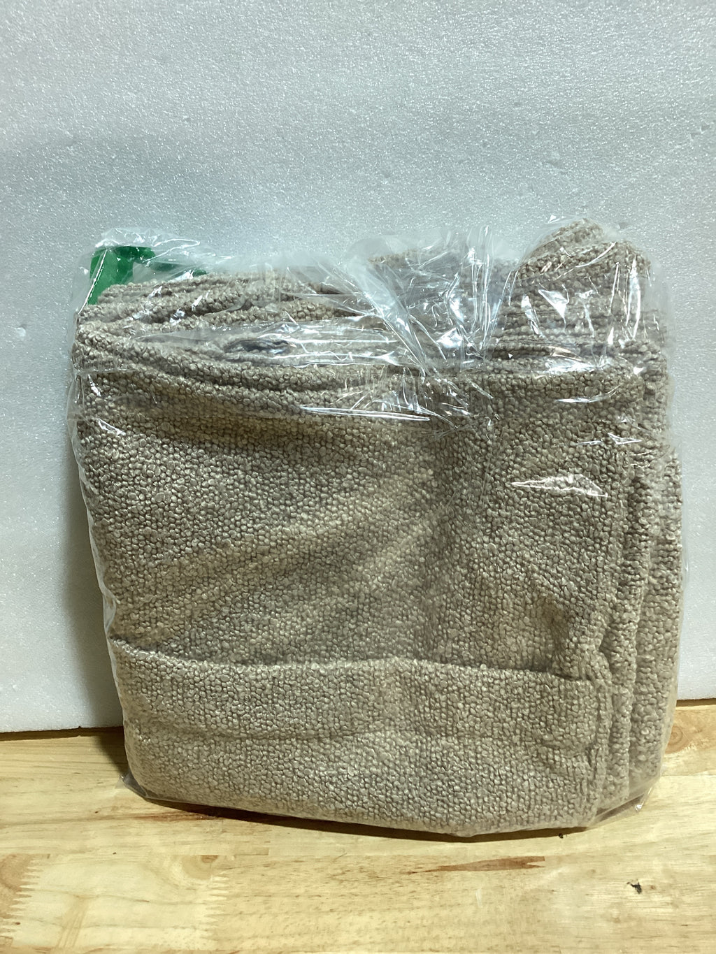 Fundas de Cojín Decorativas FUTEI x2 | 20x20" | Textura Bouclé | Color Avena | Para Sofá, Cama y Sala de Estar