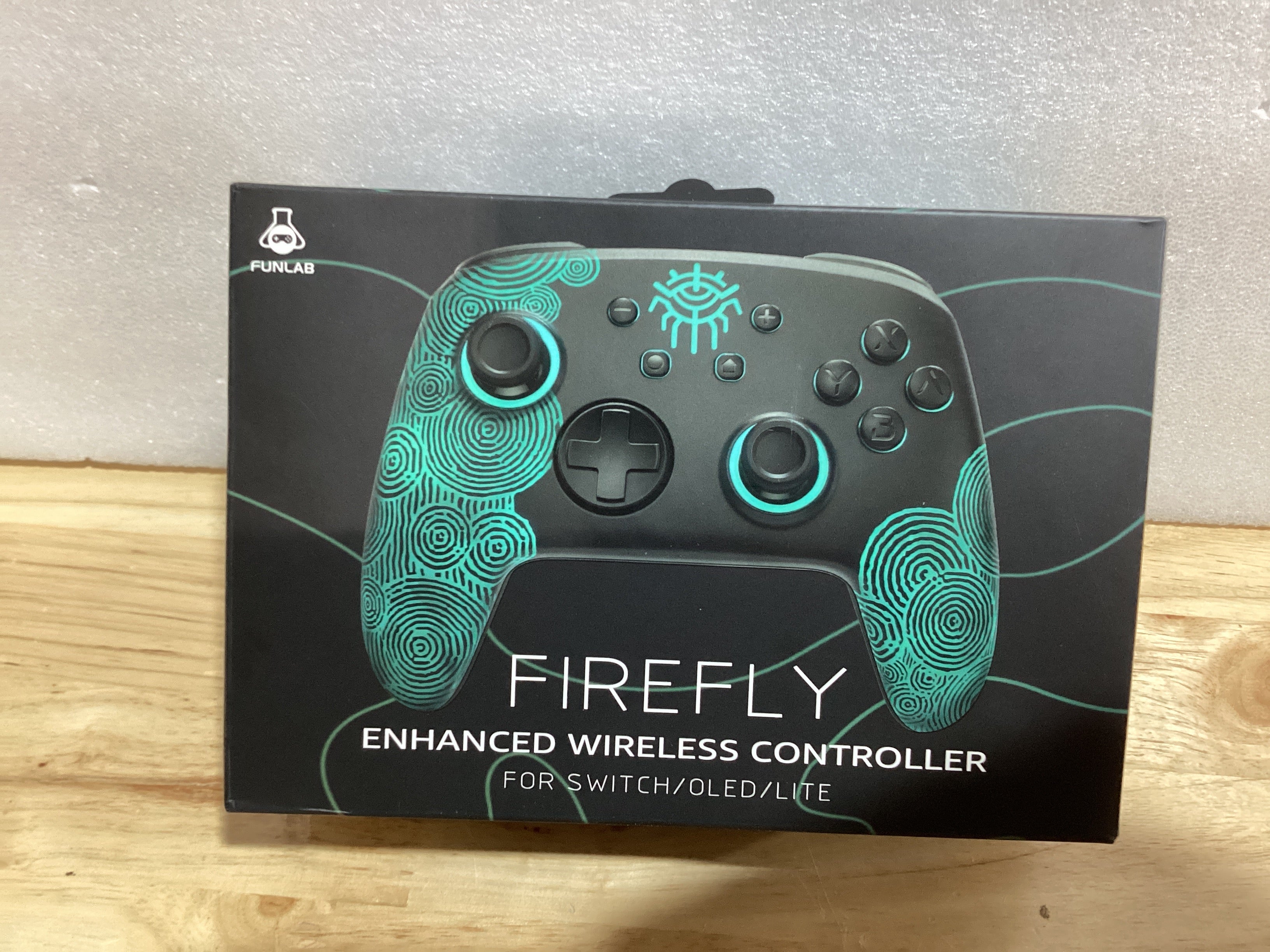 Control Pro Inalámbrico FUNLAB Firefly para Nintendo Switch 2 / OLED — Hall Effect, NFC, 7 LED, Turbo y Motion, Negro