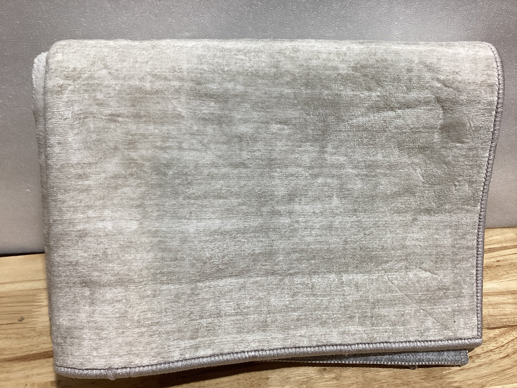 Tapetes de baño antideslizantes 100% algodón para baño, 17 x 24 pulgadas, suaves, absorbentes, de secado rápido, lavables a máquina, color beige
