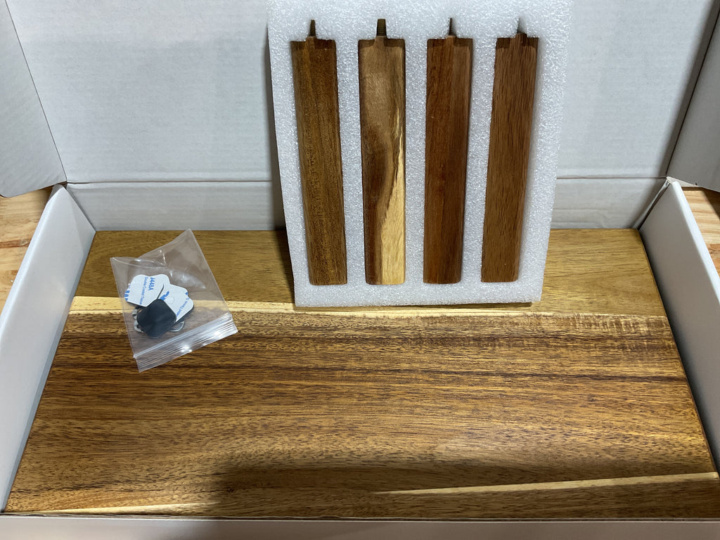 Repisa Organizadora RiLiKar de Madera de Acacia — Elevador para Escritorio, Cocina, Baño y Mesa de Café