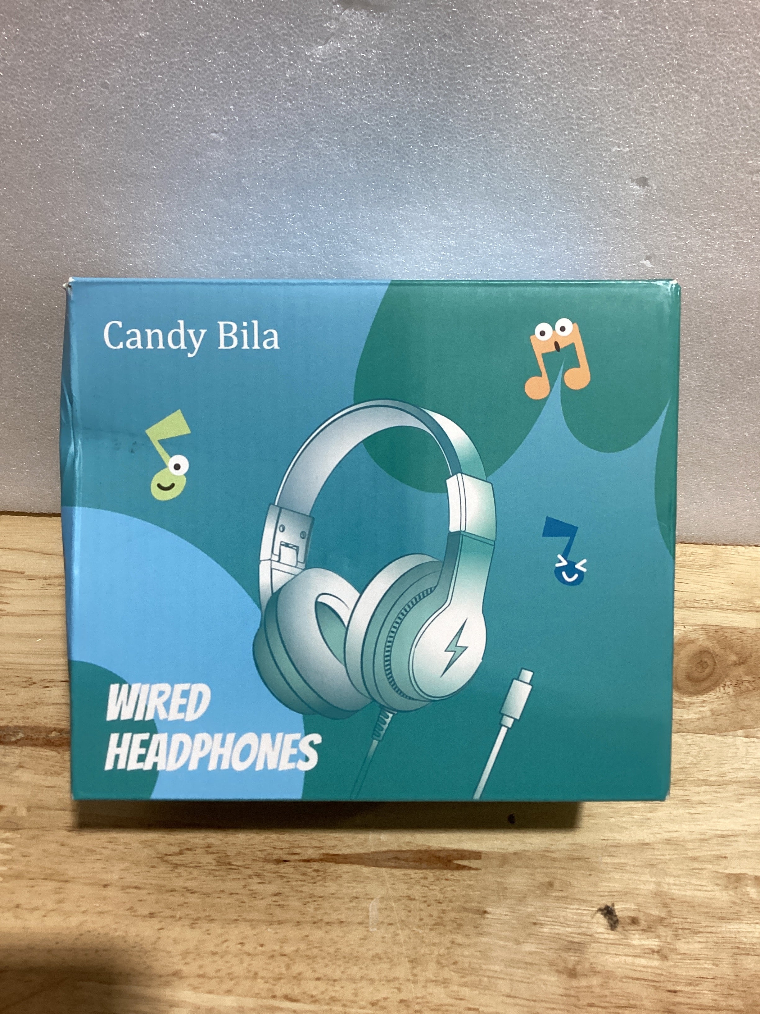 Auriculares con cable Candy Bila para niños con micrófono, limitador de volumen de 85/94 dB, para niñas y niños, color rosa claro.