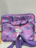 Bolso Porta Laptop y Tablet 12.5" OCTSKY para Niñas – Diseño Gato Morado con Correa