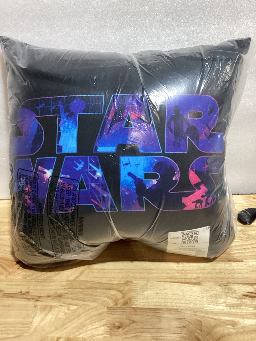 Cojín Decorativo Star Wars Logo Retro Galaxia 90s | Throw Pillow Oficial | Decoración para Sala, Cuarto o Sofá | Edición Coleccionista