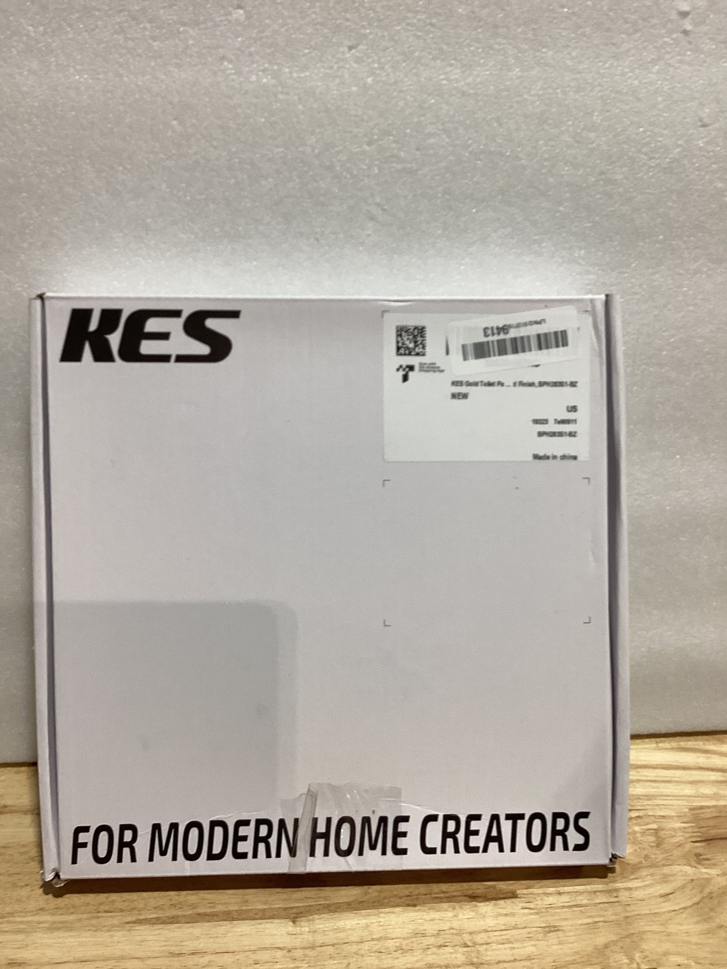 Portarrollos de Baño KES de Pie – Acero Inoxidable SUS 304 Acabado Dorado Cepillado