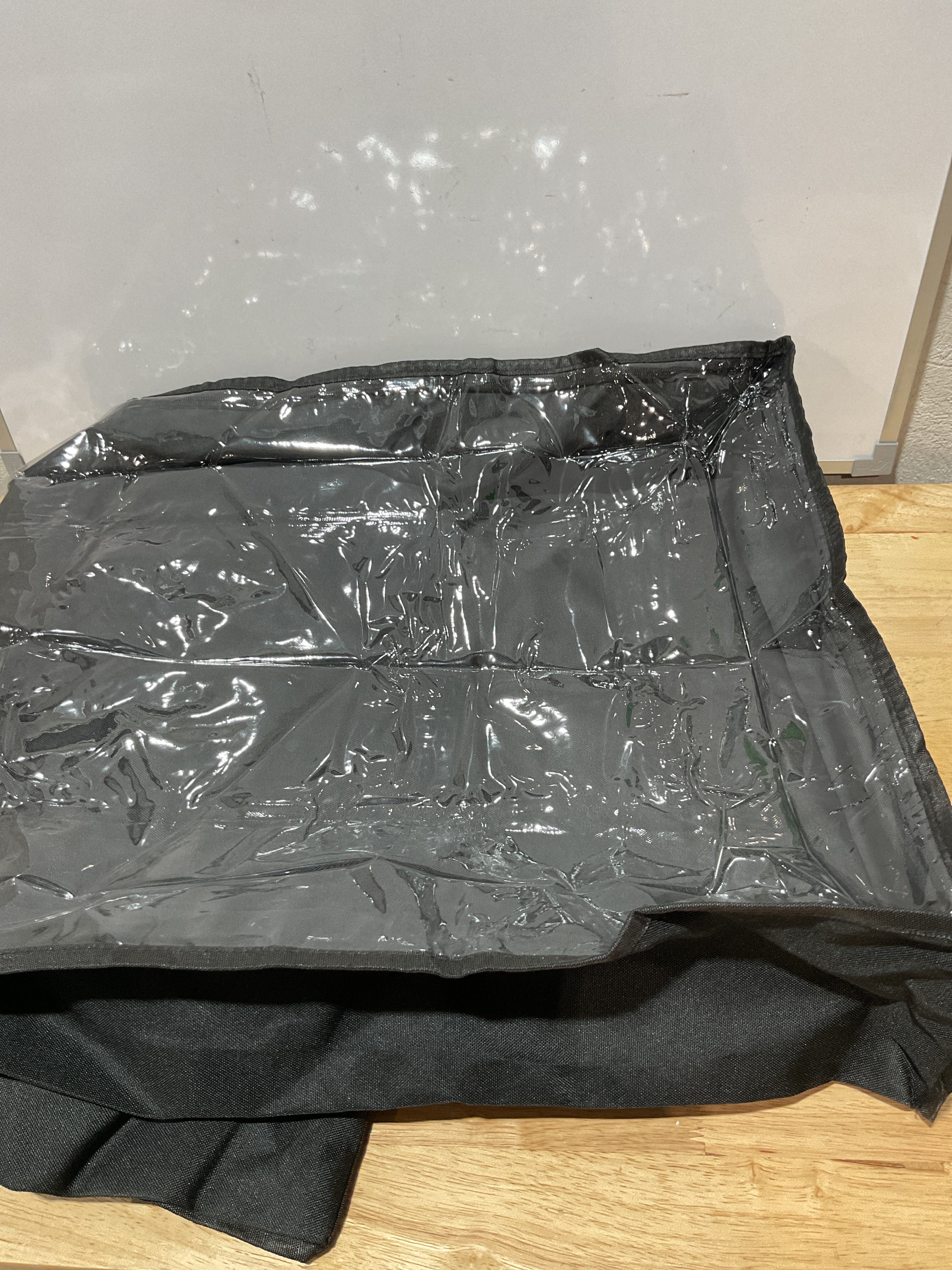 Bolsas de almacenamiento negras debajo de la cama con ventana transparente y 2 asas reforzadas, contenedores de almacenamiento debajo de la cama para ropa, ropa de cama, edredón (paquete de 2